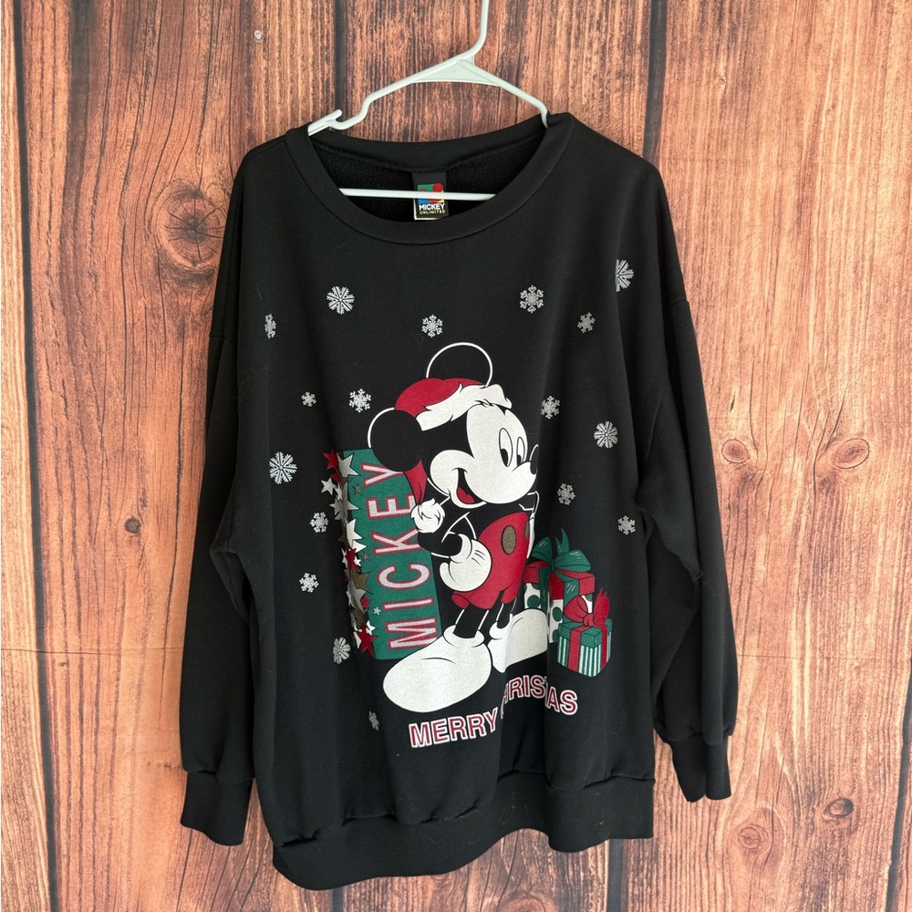 Vintage 90s Disney Mickey Mouse Christmas Mickey Unlimited Sweater